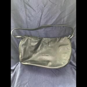 KENNETH COLE‎ Black Leather Hobo Shoulder Bag 14”x9”x4”